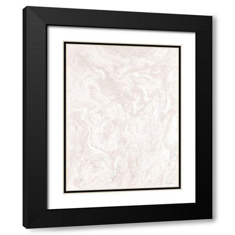 Marbled Black Modern Wood Framed Art Print with Double Matting by Brown, Denise