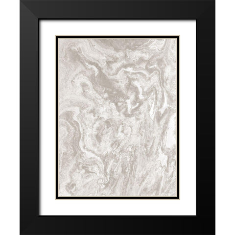 Marbled 2 Black Modern Wood Framed Art Print with Double Matting by Brown, Denise