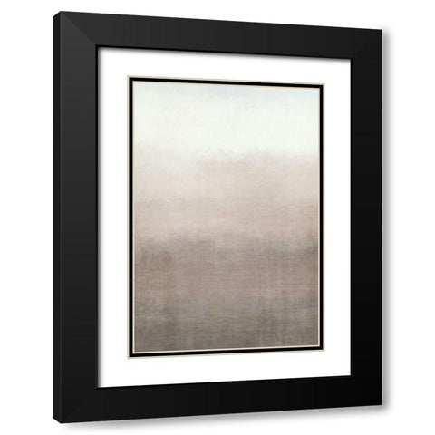 Oasis Black Modern Wood Framed Art Print with Double Matting by Brown, Denise