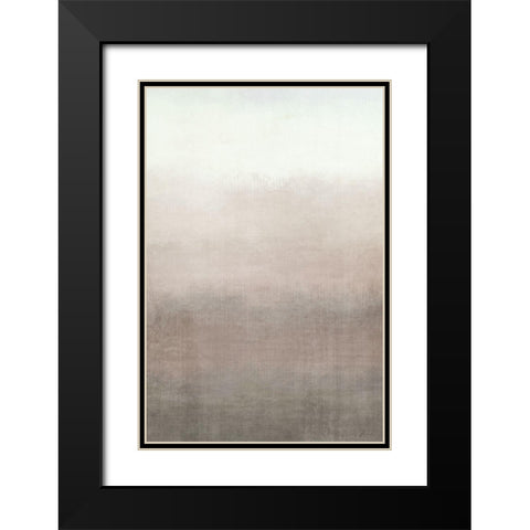 Oasis Black Modern Wood Framed Art Print with Double Matting by Brown, Denise