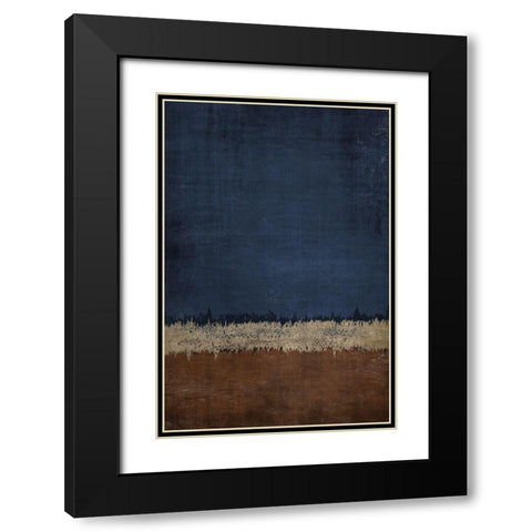 Land and Sky 2 Black Modern Wood Framed Art Print with Double Matting by Brown, Denise