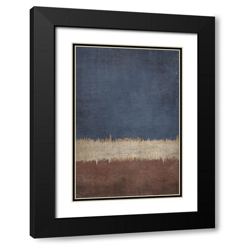 Land and Sky Black Modern Wood Framed Art Print with Double Matting by Brown, Denise