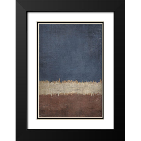 Land and Sky Black Modern Wood Framed Art Print with Double Matting by Brown, Denise