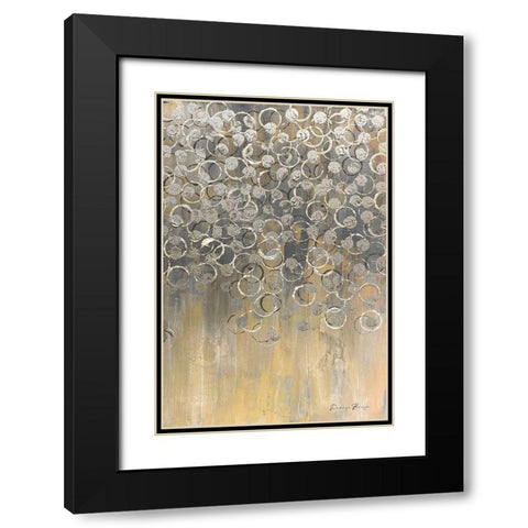 Raining on Yellow 2 Black Modern Wood Framed Art Print with Double Matting by Brown, Denise