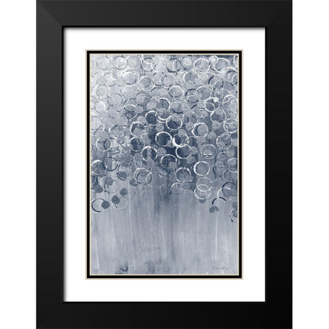 Beautiful Blue 1 Black Modern Wood Framed Art Print with Double Matting by Brown, Denise