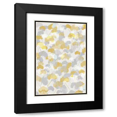 Ginkgo Fields 2 Black Modern Wood Framed Art Print with Double Matting by Brown, Denise