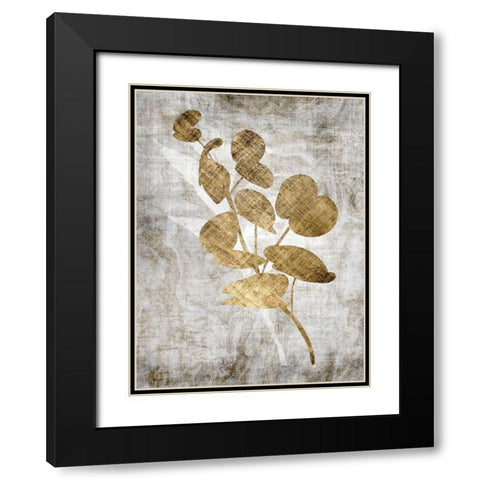 Modern Foliage 2 Black Modern Wood Framed Art Print with Double Matting by Brown, Denise