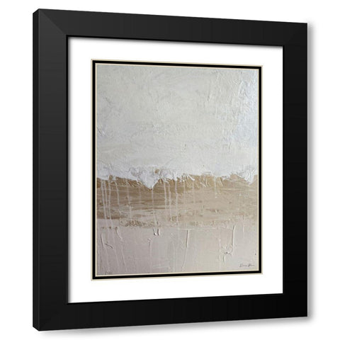 Tranquility 1 Black Modern Wood Framed Art Print with Double Matting by Brown, Denise