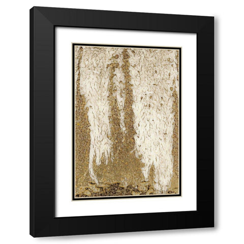 Flow Black Modern Wood Framed Art Print with Double Matting by Brown, Denise