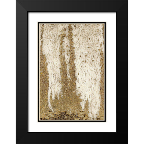 Flow Black Modern Wood Framed Art Print with Double Matting by Brown, Denise