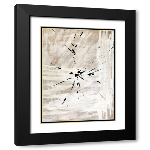 Minimal Black Black Modern Wood Framed Art Print with Double Matting by Brown, Denise