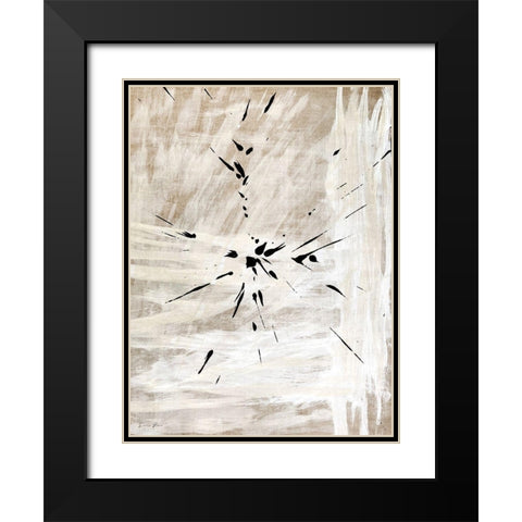 Minimal Black Black Modern Wood Framed Art Print with Double Matting by Brown, Denise