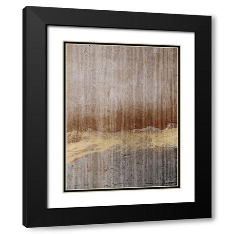 Modern Metallic Black Modern Wood Framed Art Print with Double Matting by Brown, Denise