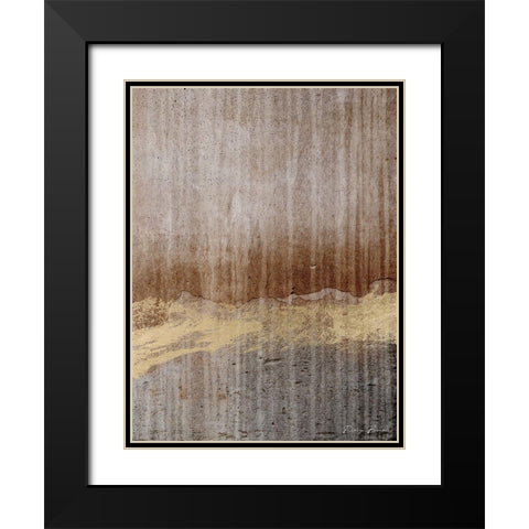 Modern Metallic Black Modern Wood Framed Art Print with Double Matting by Brown, Denise