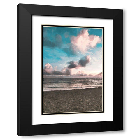 Clouds at Sunset Black Modern Wood Framed Art Print with Double Matting by Brown, Denise