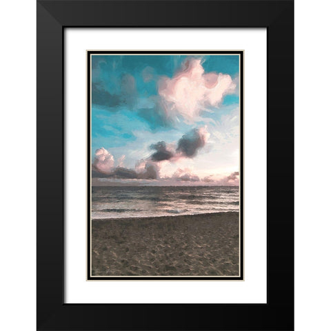 Clouds at Sunset Black Modern Wood Framed Art Print with Double Matting by Brown, Denise