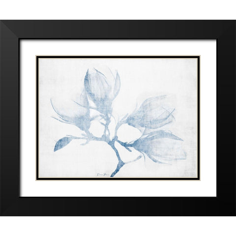 Floral Study Black Modern Wood Framed Art Print with Double Matting by Brown, Denise
