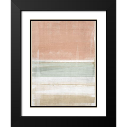 Color Swipes 2 Black Modern Wood Framed Art Print with Double Matting by Brown, Denise