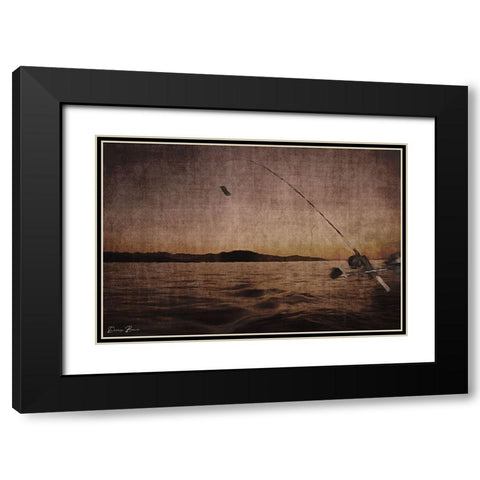 Catching at Sunset Black Modern Wood Framed Art Print with Double Matting by Brown, Denise
