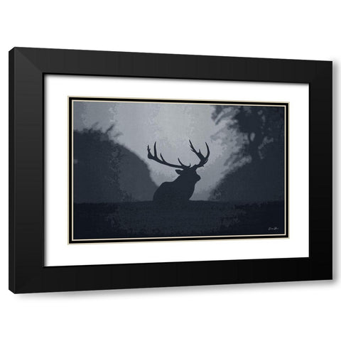 Standing Guard Black Modern Wood Framed Art Print with Double Matting by Brown, Denise