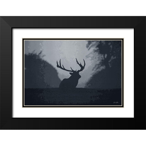 Standing Guard Black Modern Wood Framed Art Print with Double Matting by Brown, Denise