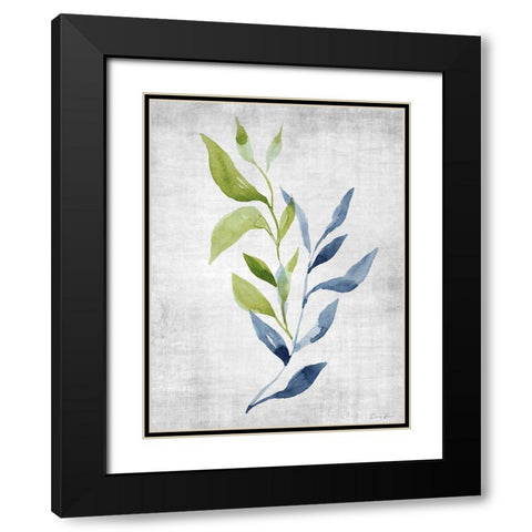 Balance 1 Black Modern Wood Framed Art Print with Double Matting by Brown, Denise