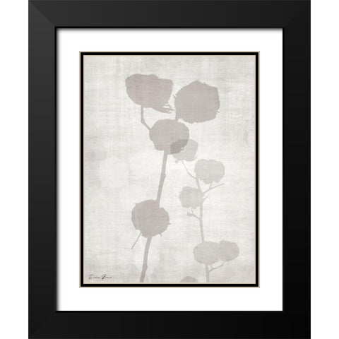 Modern Cotton 2 Black Modern Wood Framed Art Print with Double Matting by Brown, Denise