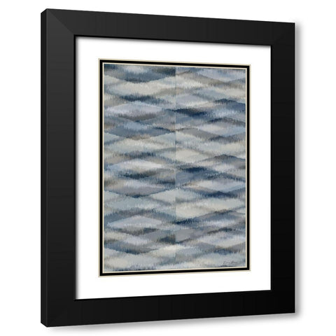 Diamond Pattern Black Modern Wood Framed Art Print with Double Matting by Brown, Denise