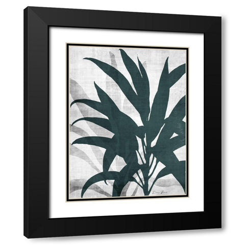 Urban Greenery 2 Black Modern Wood Framed Art Print with Double Matting by Brown, Denise