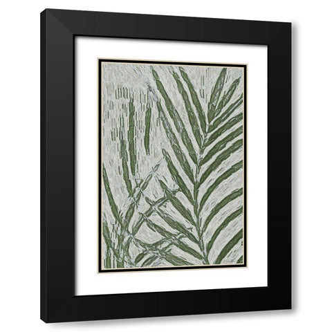 Floral Bliss 1 Black Modern Wood Framed Art Print with Double Matting by Brown, Denise