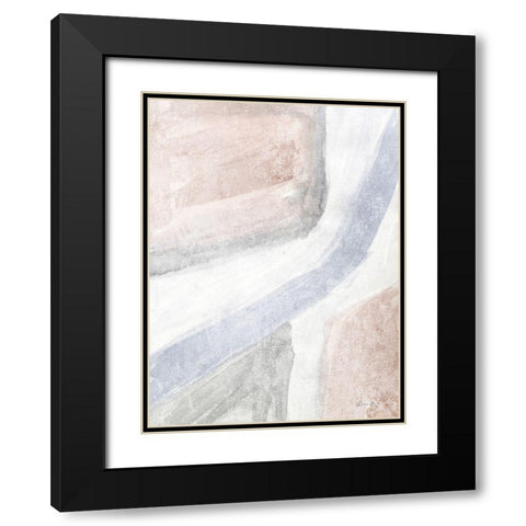 Soften 1 Black Modern Wood Framed Art Print with Double Matting by Brown, Denise