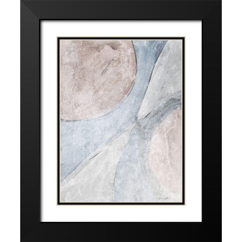 Soften 2 Black Modern Wood Framed Art Print with Double Matting by Brown, Denise