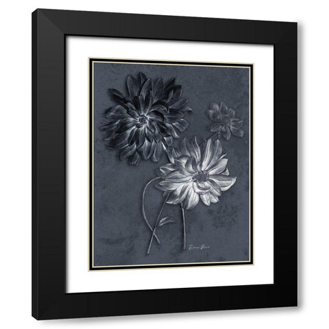 Tranquil Botanical 1 Black Modern Wood Framed Art Print with Double Matting by Brown, Denise