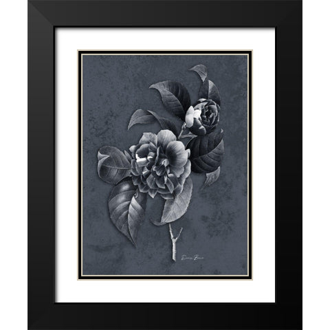 Tranquil Botanical 2 Black Modern Wood Framed Art Print with Double Matting by Brown, Denise