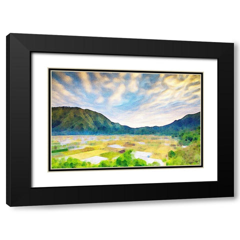 Townsend Black Modern Wood Framed Art Print with Double Matting by Brown, Denise