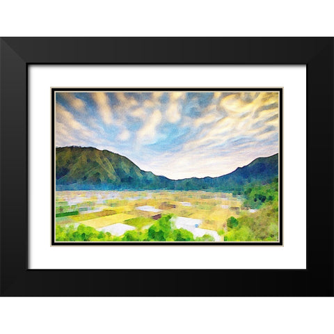 Townsend Black Modern Wood Framed Art Print with Double Matting by Brown, Denise