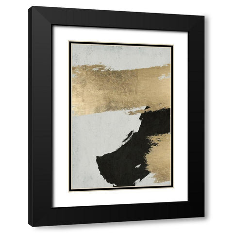 Stride 1 Black Modern Wood Framed Art Print with Double Matting by Brown, Denise