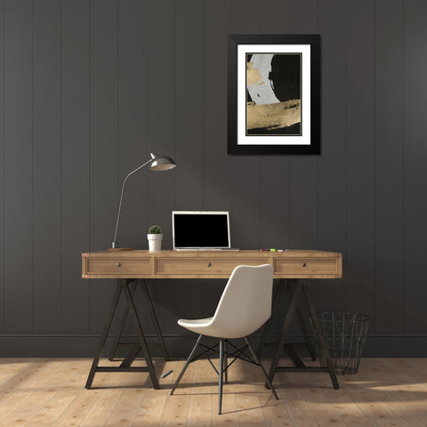 Stride 2 Black Modern Wood Framed Art Print with Double Matting by Brown, Denise