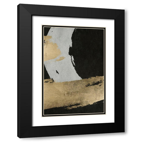 Stride 2 Black Modern Wood Framed Art Print with Double Matting by Brown, Denise