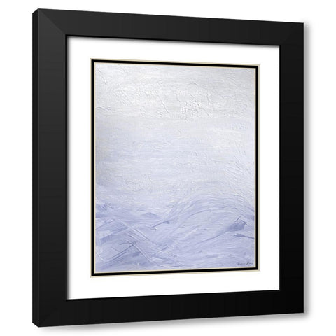 Lilac Waves 1 Black Modern Wood Framed Art Print with Double Matting by Brown, Denise