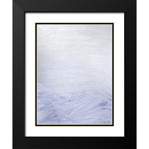 Lilac Waves 1 Black Modern Wood Framed Art Print with Double Matting by Brown, Denise