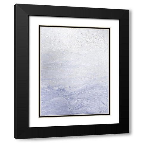 Lilac Waves 2 Black Modern Wood Framed Art Print with Double Matting by Brown, Denise
