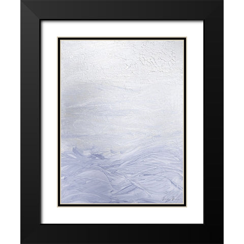 Lilac Waves 2 Black Modern Wood Framed Art Print with Double Matting by Brown, Denise