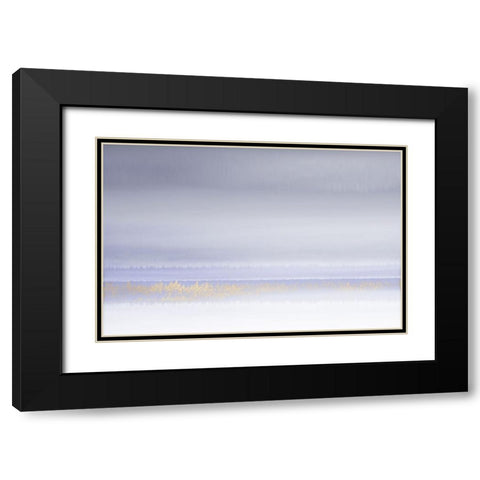Lilac Horizon Black Modern Wood Framed Art Print with Double Matting by Brown, Denise