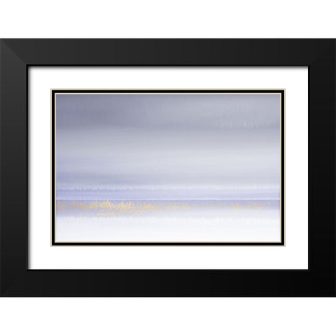 Lilac Horizon Black Modern Wood Framed Art Print with Double Matting by Brown, Denise