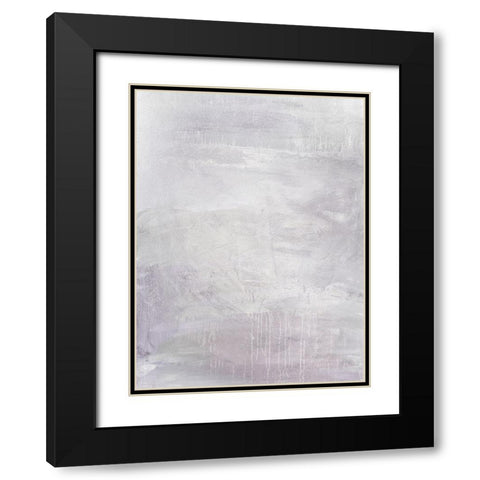 Raining In Lilac Black Modern Wood Framed Art Print with Double Matting by Brown, Denise