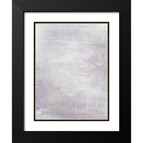 Raining In Lilac Black Modern Wood Framed Art Print with Double Matting by Brown, Denise