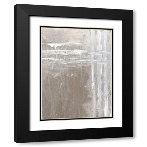 Boundaries Black Modern Wood Framed Art Print with Double Matting by Brown, Denise