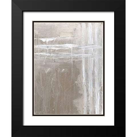 Boundaries Black Modern Wood Framed Art Print with Double Matting by Brown, Denise