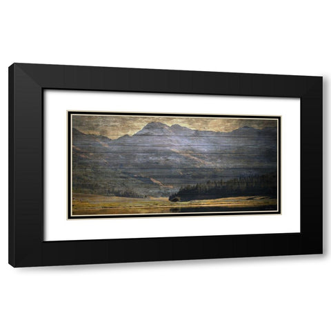 Mountain Reflection 3 Black Modern Wood Framed Art Print with Double Matting by Brown, Denise